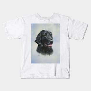 Flat-Coated Retriever - black Kids T-Shirt